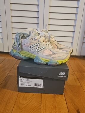 New Balance Sneakers with Pastel Pink and Mint Accents